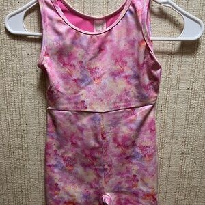 Cat & Jack Pink and Purple Girls Gymnastics Leotard EUC Size Small